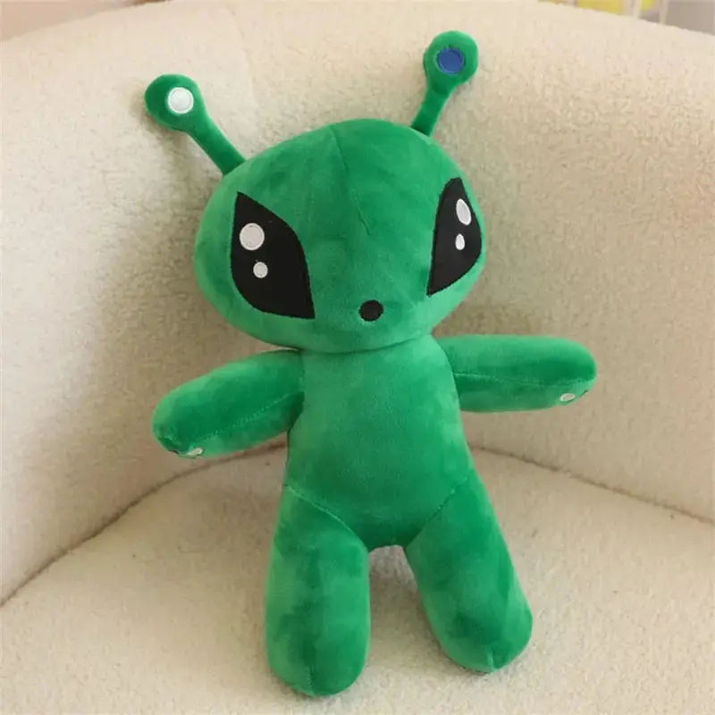 Cute 18/34CM Alien Plush Toy Big Eyes Soft Stuffed Animal Dolls Full Green Comfort Doll Childrens Birthday Gifts