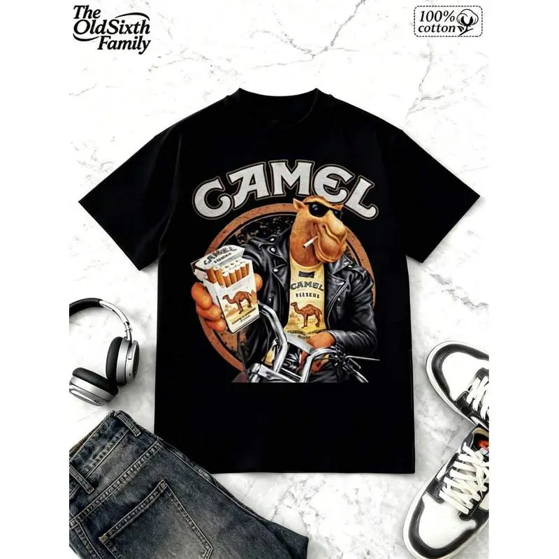 Vintage Camel Joe Shirt Graphic T-Shirt, Camel Cigarettes, Soft Breathable, Loose Relaxed, S-XXXL, Great Gift, Vintage Camel 75th Anniversary T-Shirt