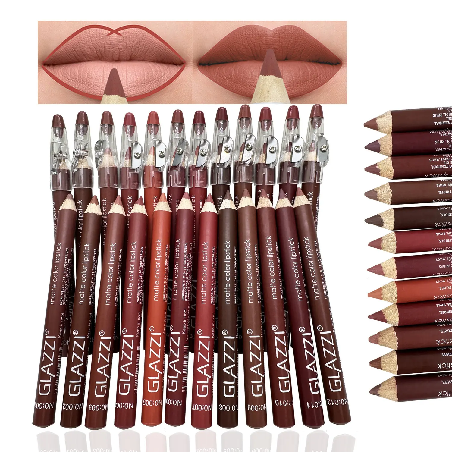 Lip Liner Set, Long-Lasting Waterproof Lip Liner, Fade-Resistant Lip Liner, Lip Makeup