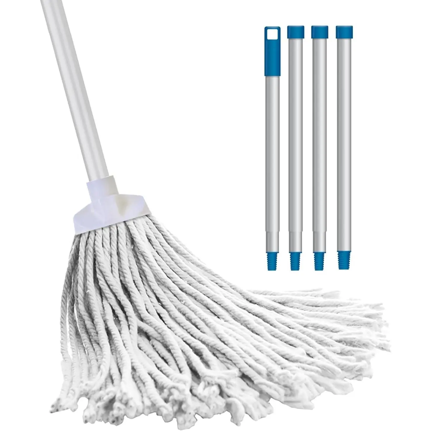 LOLA 12 Oz Cotton String Wet Mop, Absorbs 4X Its Weight in Water, Super Absorbent Durable Floor Cleaning Mop, 1 Count