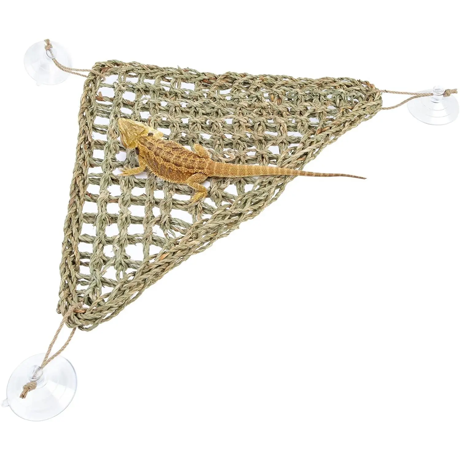 Bearded Dragon Hammock Reptile Lounger for Chameleon, Lizards, Gecko, Snakes, Lguana Reptiles, Geckos (Triangle 17'' x 12.5'')