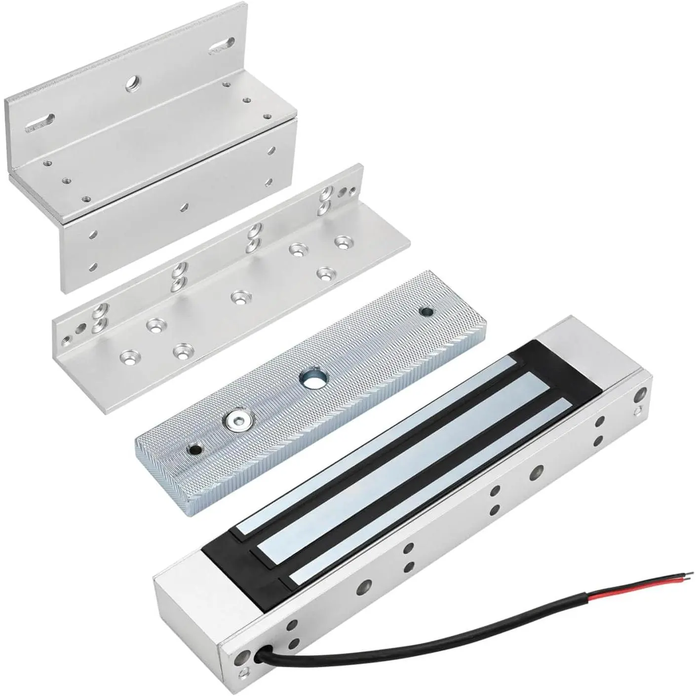 Electromagnetic Lock  350LBS 180KG Holding Force with Z and L Bracket Electric  Door Lock 12V Fail Safe NC Mode for Access Control System