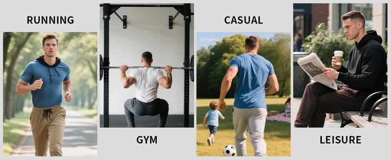 LETAOTAO 34"/36" Inseam Tall Mens Joggers Sweatpants Extra Long Zipper Pockets Athletic Gym Track Pants Sports Jogging Wear