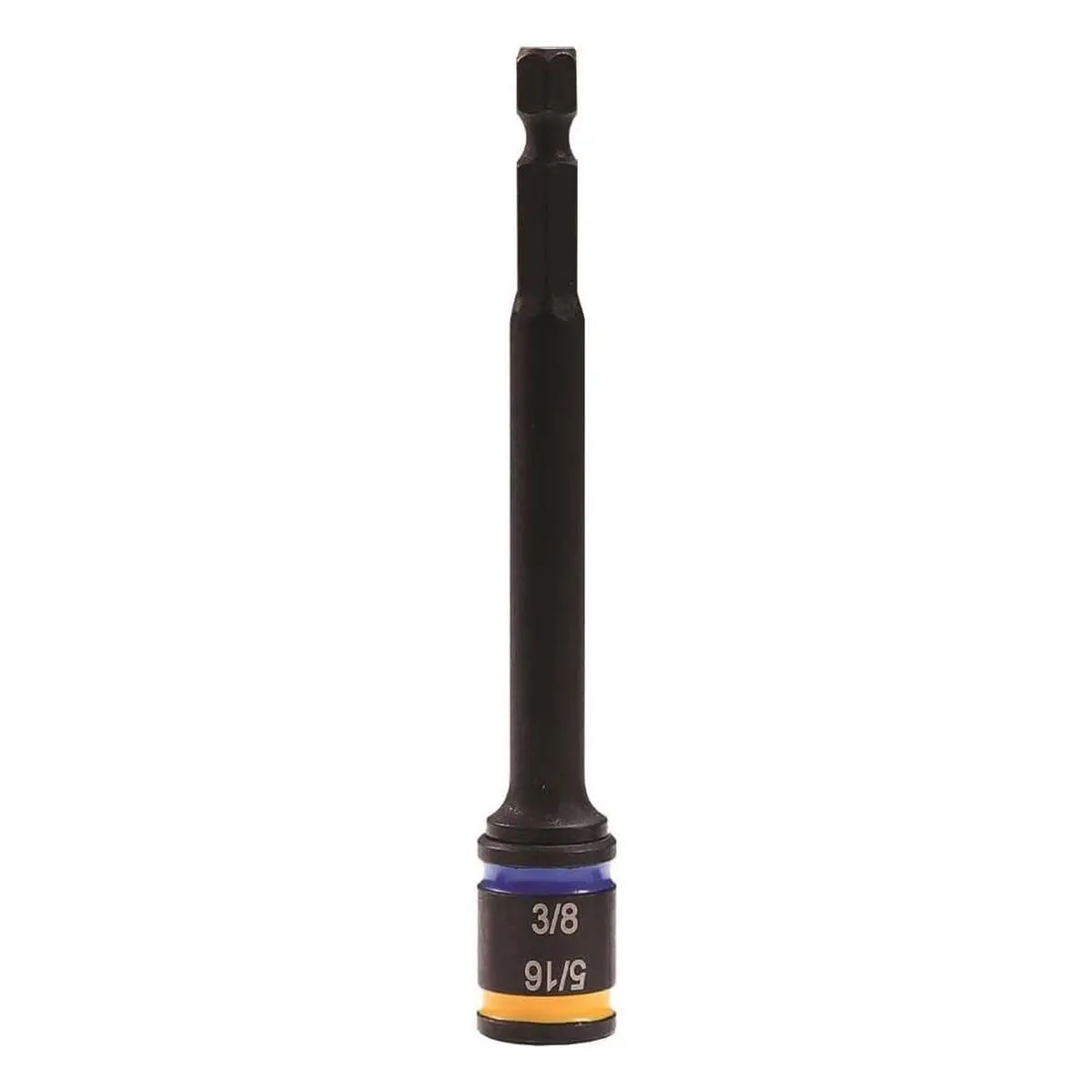 Malco Zip-In Magnetic Screwdriver - Dual-Sided Hex Driver with 5/16 & 3/8 Bit-Tips, 4 inch Length, Easy-Clean Magnet, Reversible, Hex Sockets, Magnetic Grip, Tested 1-Piece Driver Strength, Zip-In and Bit-Tip Screws, MSHMLC1