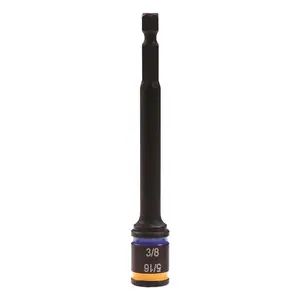 Dual Sided Hex Driver, 5/16 and 3/8 X 4 Inch, Cleanable, Reversible, Magnetic, MSHMLC1