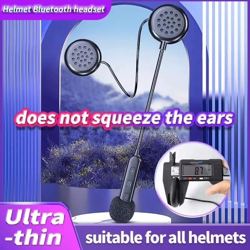 MIDOLA-BT40 Motorcycle and Electric Vehicle Helmet Bluetooth Headset, Dedicated Cycling, Half Helmet and Full Helmet with Built-in Microphone, Hands-Free Answering, Ideal for Delivery Intelligent Speakers