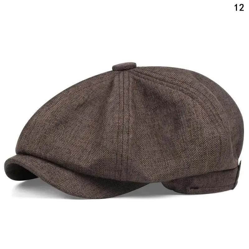 Men Casual Peaky Blinders hat Spring Autumn Retro Beret Hats Wild Casual Hats Unisex Wild Octagonal Cap girl Newsboy English hat