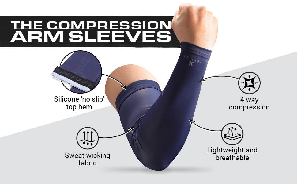 IGNITEX UV Sun Sleeves - Cover Up Men & Women - Compression, Cooling Arm Sleeve - UPF 50 Arm Shield Sun Protection
