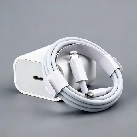 PD 12W Type-C Phone Charger with 1-Meter iPhone Charging and Data Cable, Compatible with iPhone 14, 14 Pro, 13, and iPad, with Short-Circuit Protection and Fast Charging, Super Fast Charger