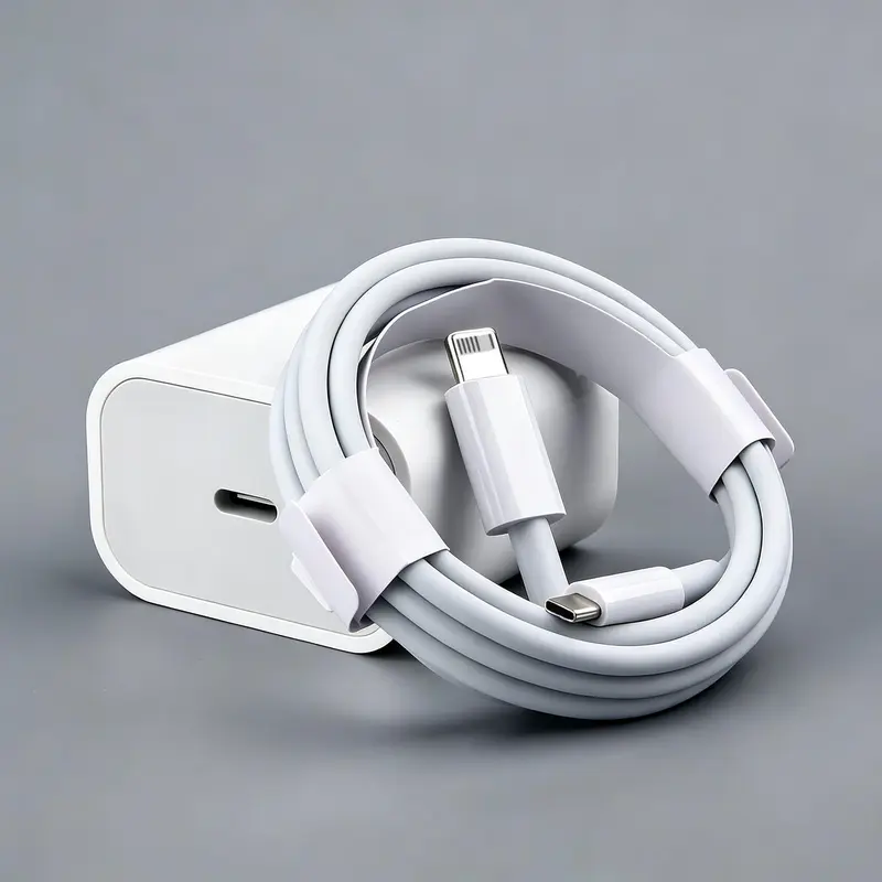 PD 12W Type-C Phone Charger with 1-Meter iPhone Charging and Data Cable, Compatible with iPhone 14, 14 Pro, 13, and iPad, with Short-Circuit Protection and Fast Charging, Super Fast Charger