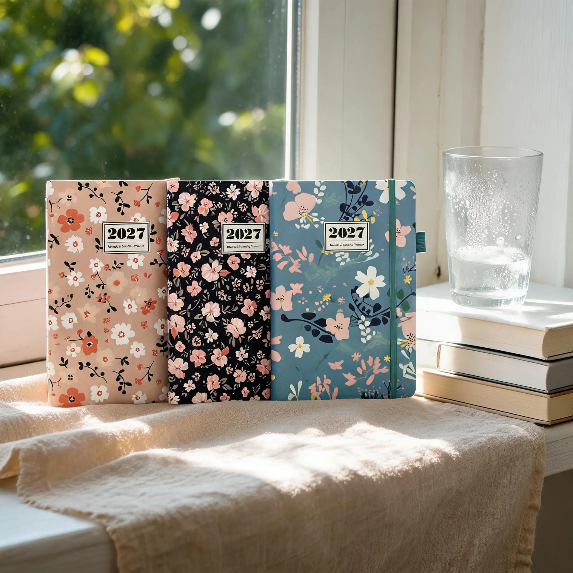 Aesthetic 2027 A5 Planner Notebook, Daily Agenda Organizer and Goal Scheduler, Premium Stationery for Office and Personal Planning, Custom Logo Supported