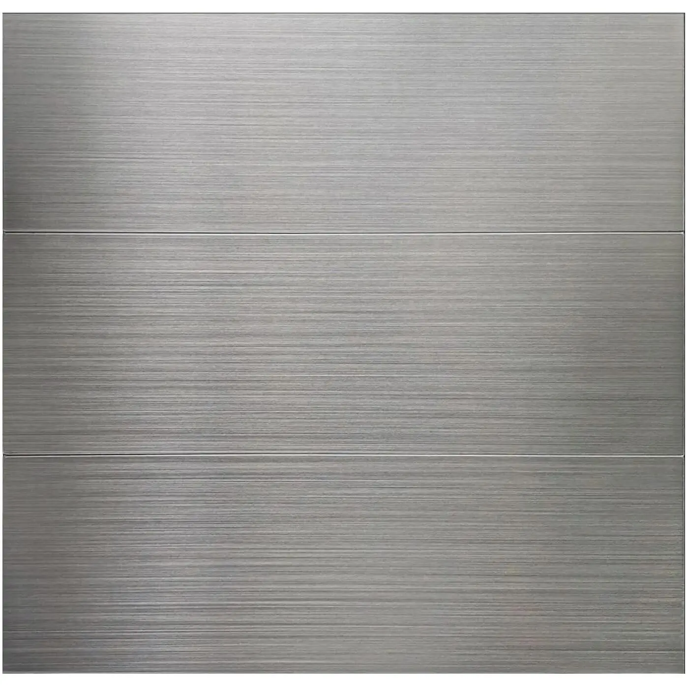 30-Pack of 12 x 4" Brushed Aluminum Peel-and-Stick Tile | Backsplash Panels, Stainless Steel Backsplash