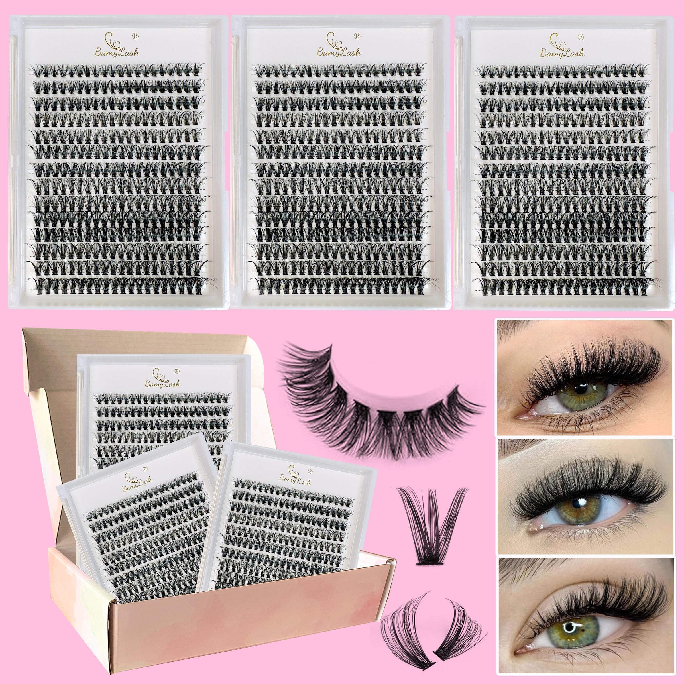 Daily Lash Extension Kit, DIY Eyelash Extensions, Easy Perfect Eye Makeup, Includes 3 Boxes High-Quality, Fluffy Eyelash Clusters 9-16mm Mix, Essential Beauty Gift for Women and Girls