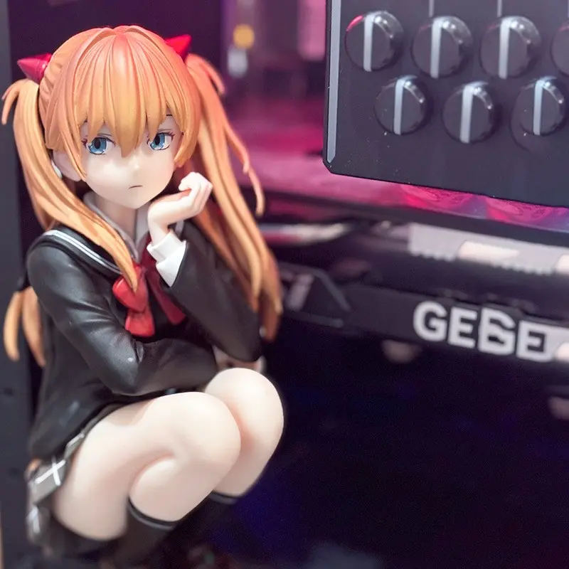 Neon Genesis Evangelion Asuka Langley Soryu Figure, Large Scale Anime Model, PVC Action Figure, Collectible Action Statue, Ideal Gift for Fans