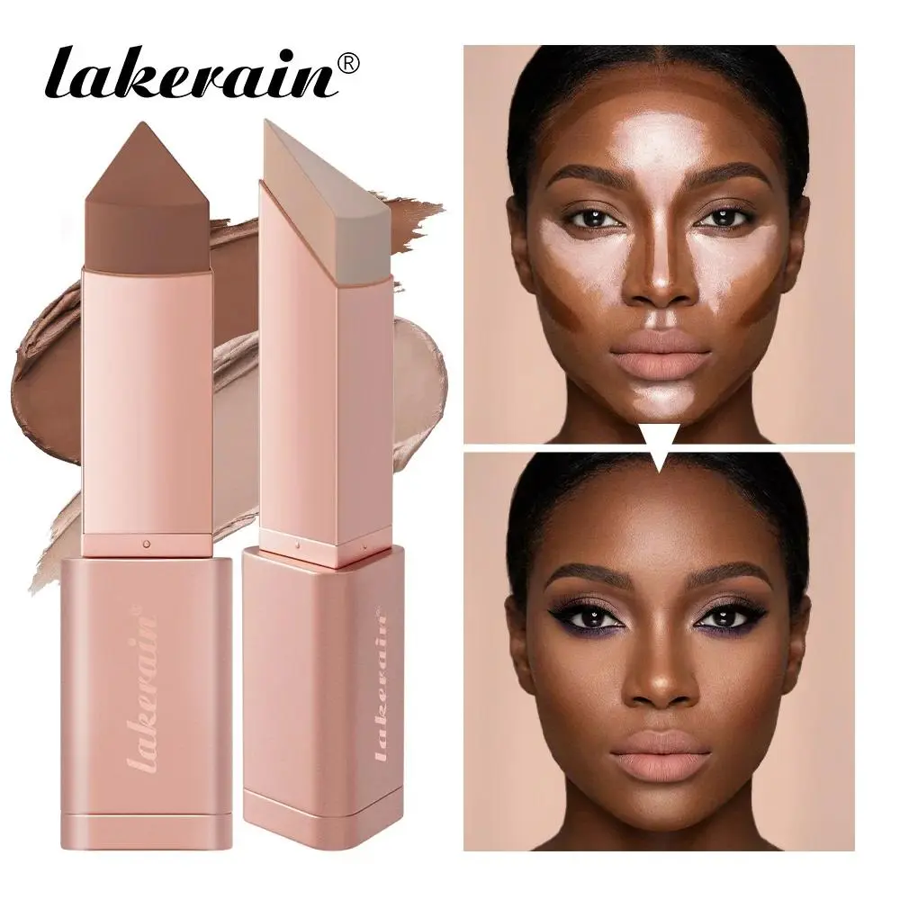 2 IN 1 Cream Bronzer And Contour Stick Waterproof Highly Pigmented Instant Depth & Dimension Contouring Face Makeup Cosmetics