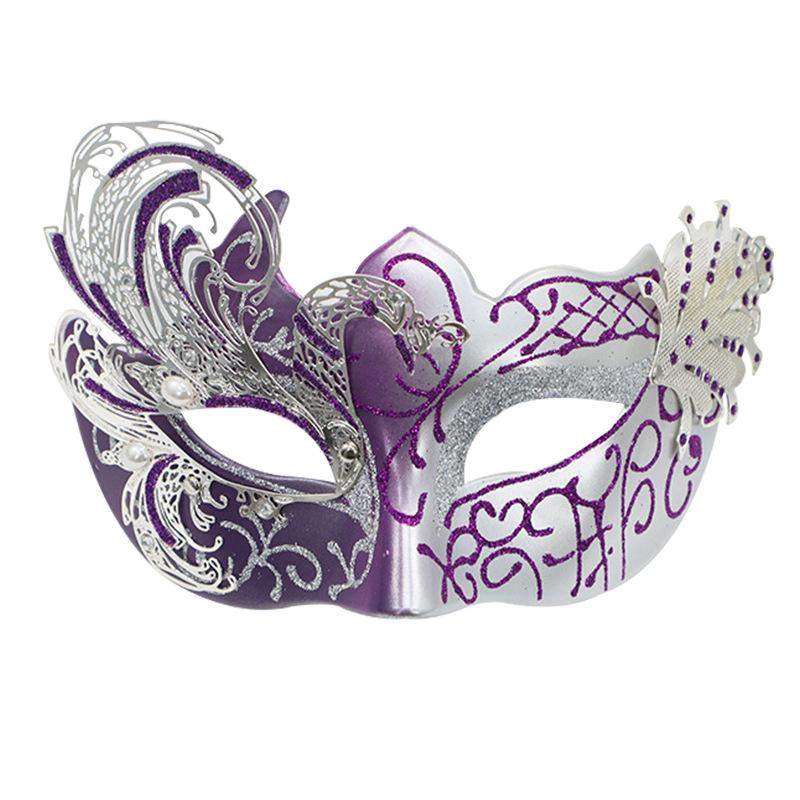 Women’s Rhinestone Venetian Half Face , Luxury Masquerade Eye  for Carnival, Party & Club Night domino