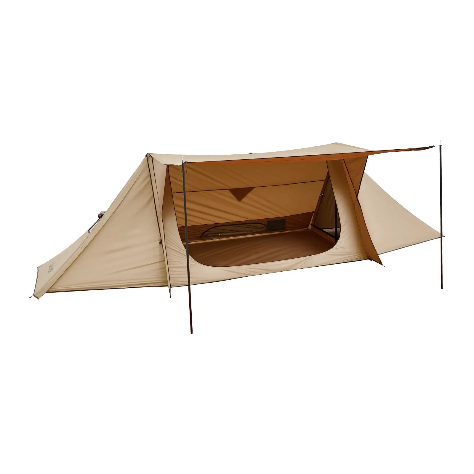 【DealsForYouDays】VEVOR Camping Hot Tent, Lightweight Bushcraft Tent with Stove Jack & 2 Tarp Poles, Waterproof Winter Hot Tents Shelters, Portable 4 Season Tents for 2 Persons Hiking Fishing Hunting Backpacking
