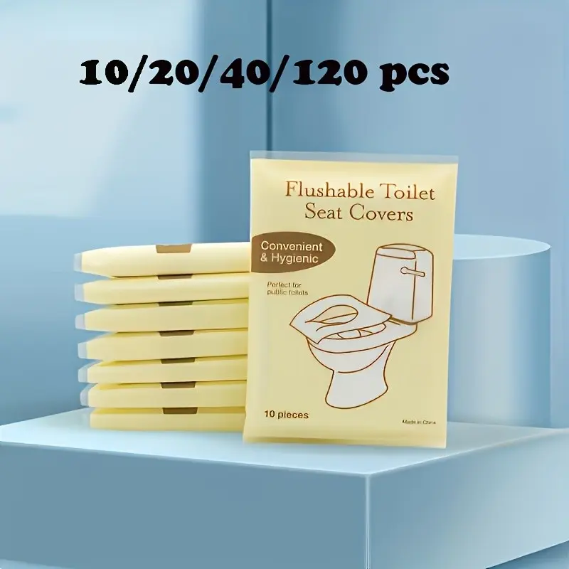 Disposable Travel Toilet Seat Covers, Toilet Seat Covers for Bathroom, Washable Paper Toilet Liners, Adult Potty Training Diapers, Public Bathroom Accessories, Aircraft Camping