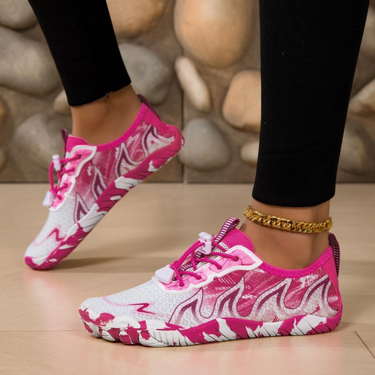 Women's hiking barefoot shoes, women's water shoes, fitness yoga shoes, non-slip outdoor sports multifunctional training shoes, women's lightweigh, quick-dry, non-slip, breathable, fabric upper design, ENA sole