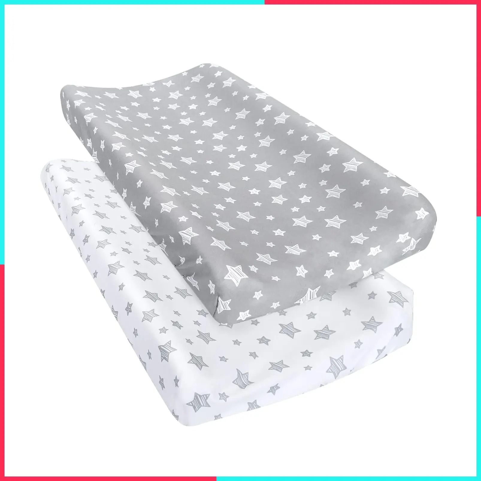 Soft Unisex Baby Changing Pad Cover for Boys and Girls, Diaper Changing Table Sheets