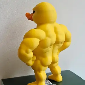 1 Funny Muscle Duck Figurine Decorative Home Ornament-Fitness-Themed Decor with Clear Arm & LegMuscles, Perfect for Home/Office/GymUnique Gift for Christmas/Halloween/ThanksgivingMMuscle Lover & Fitness EnthusiastPresent-New products in 2025