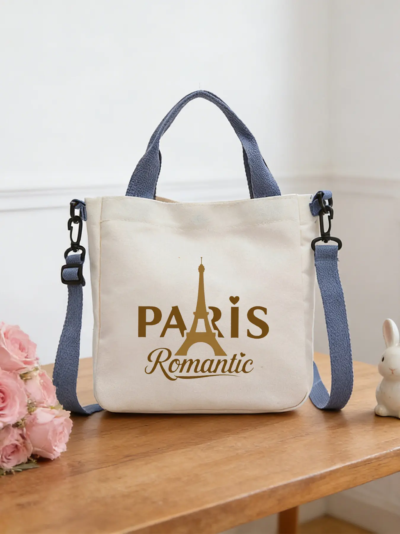 Paris pattern multi-functional crossbody bags, Fashion Patterned Bag, tote bags, cosmetic bags, large-capacity handbags that can also be worn crossbody, ideal for daily shopping and commuting, a wonderful gift choice.