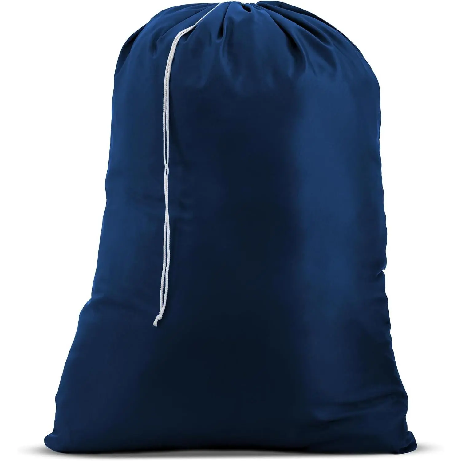 Nylon XL Laundry Bag - Locking Drawstring Closure and Machine Washable. These Bags will Fit a Laundry Basket or Hamper and Strong Enough to Carry up to Three Loads of Clothes (Navy Blue, 30" x 40")