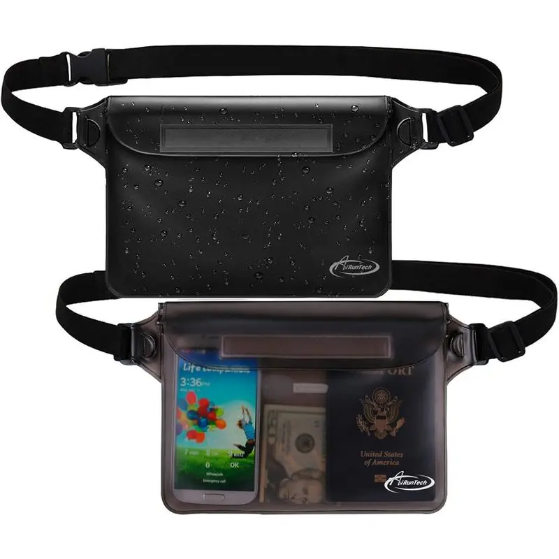Outdoor store AiRunTech Waterproof Fan Pack,Phone Pouch Dry Bag for Passport Wallet Purse,Floating Waterproof Bags for Travel Beach Swimming Kayaking Boating Cruise Accessories