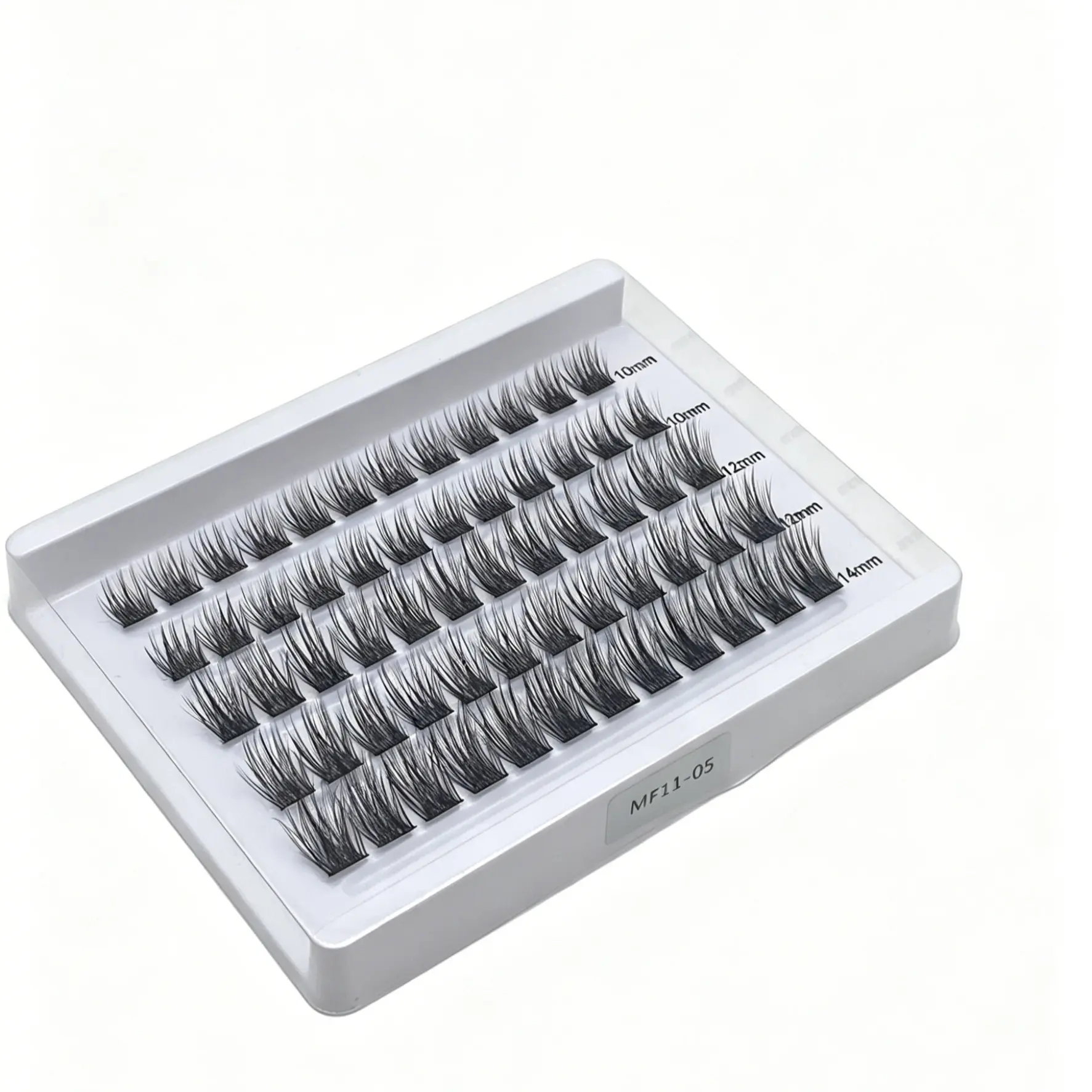 Segmented Individual Cluster Lashes, Natural Curly & Dense Style Available in Multiple Lengths: 10mm / 12mm / 14mm Perfect for Beginners, Self-Adhesive DIY Eyelash Extensions