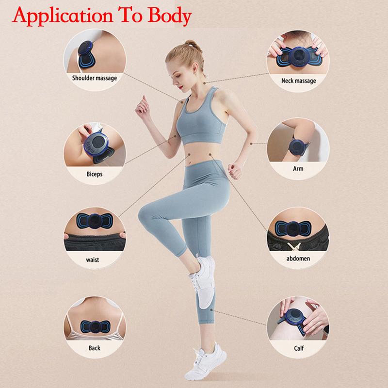 Smart Electric Neck Massager Portable EMS Muscle Stimulator Cervical Vertebra Massage Patch For Muscle Relax Pain Relief