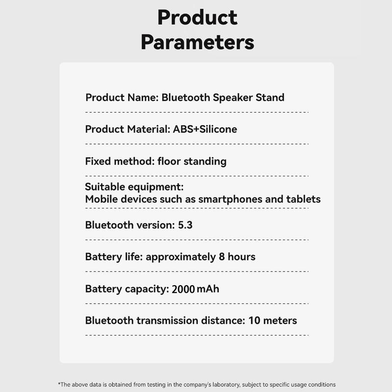 New Cell Phone Holder Stand With LDE Light Bluetooth Speaker Adjustable Tablet Bracket Support Portable Wireless Loudspeaker