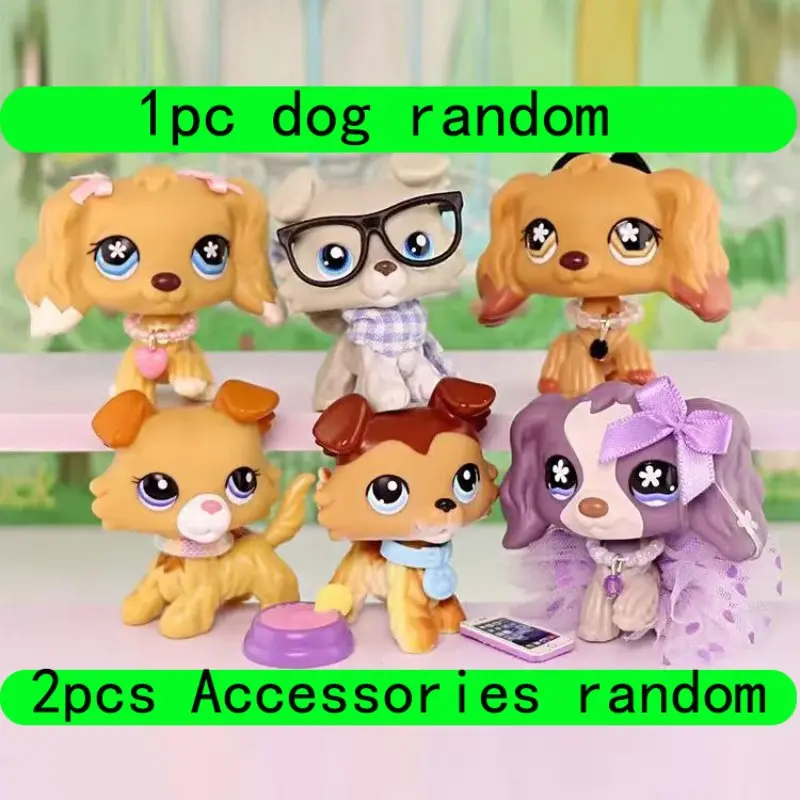 Lps Cocker Spaniel Doll Ornament, Includes 2 Random Cute Accessories, Collectible Gift for Birthday, Christmas, Halloween