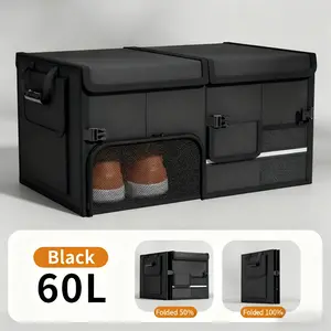 15.85 Gallon Multipurpose Collapsible Chest, Portable Storage Case for Auto Trunk, Camping Gear, Home Items, Reduce Clutter in Daily Life