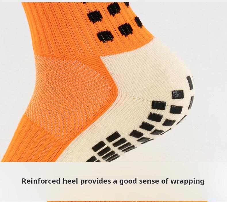 Teenager professional non-slip football socks silicone breathable sweat-absorbent adult sports mid-tube socks towel socks men's competition training socks Tubesocks