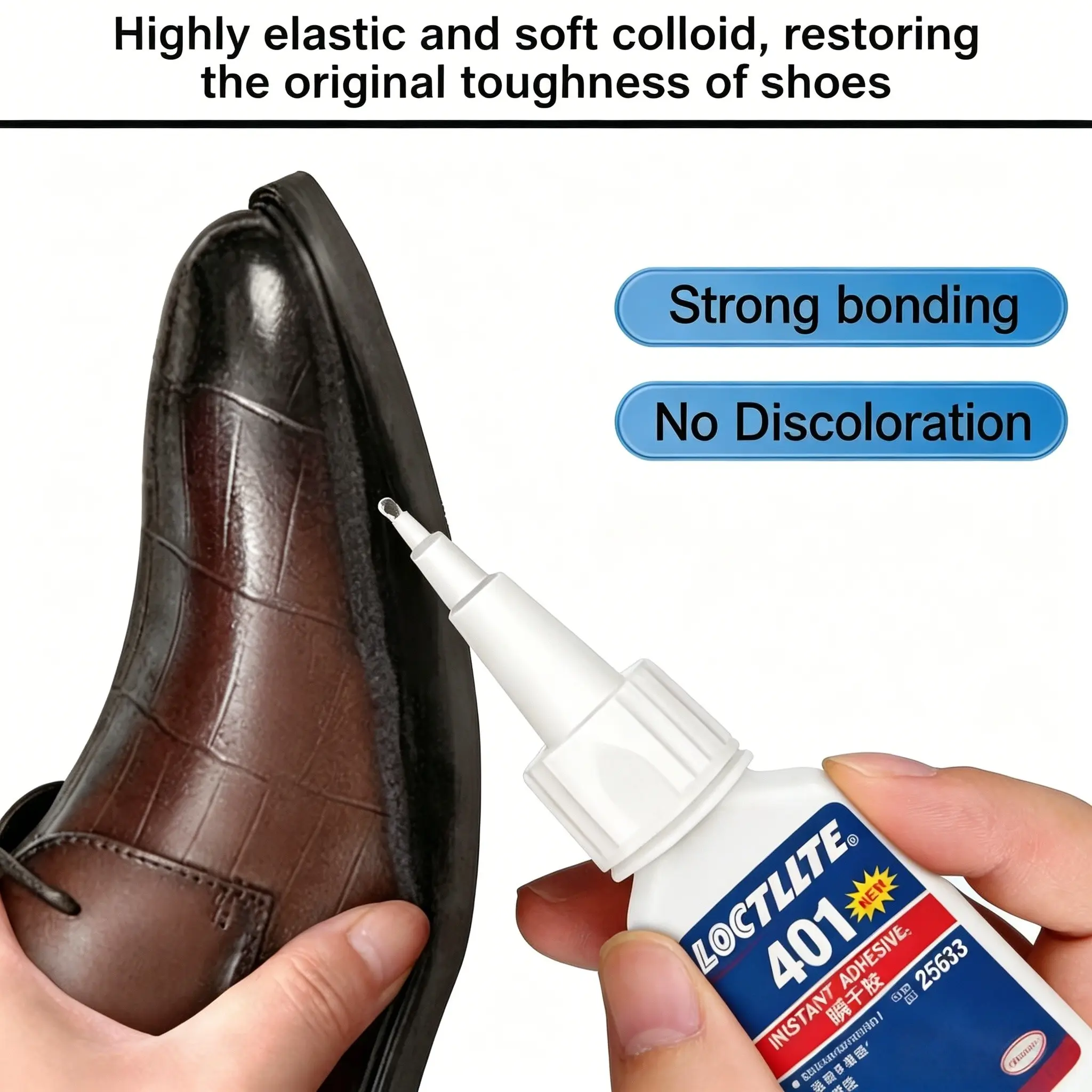 20g/0.71oz Strong Adhesive Gel, Fast Drying Oil-Based Glue, High Quality for Plastic Wood Glass Metal Acrylic Ceramic Shoe Repair