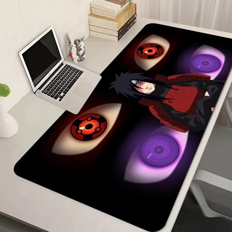 'Black And White Anime Mousepad N-Naruto Madara U-Uchiha New Large Desk Mat Keyboard Office Carpet Laptop Gaming Soft Mouse Pad' 'Black And White Anime Mousepad N-Naruto Madara U-Uchiha New Large Desk Mat Keyboard Office Carpet Laptop Gaming Soft Mouse Pad'