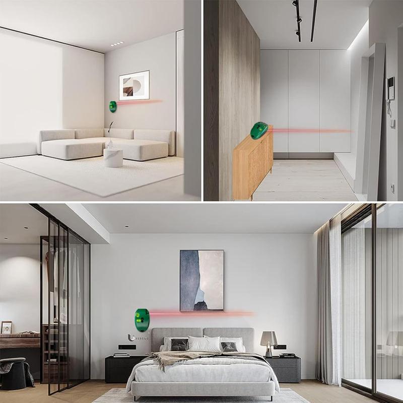 Electronic 90 Degree Red Light Scale, Red Light Level, Green Self Leveling Cross Line Red Light Level with Horizontal and Vertical Lines, Protable for Construction