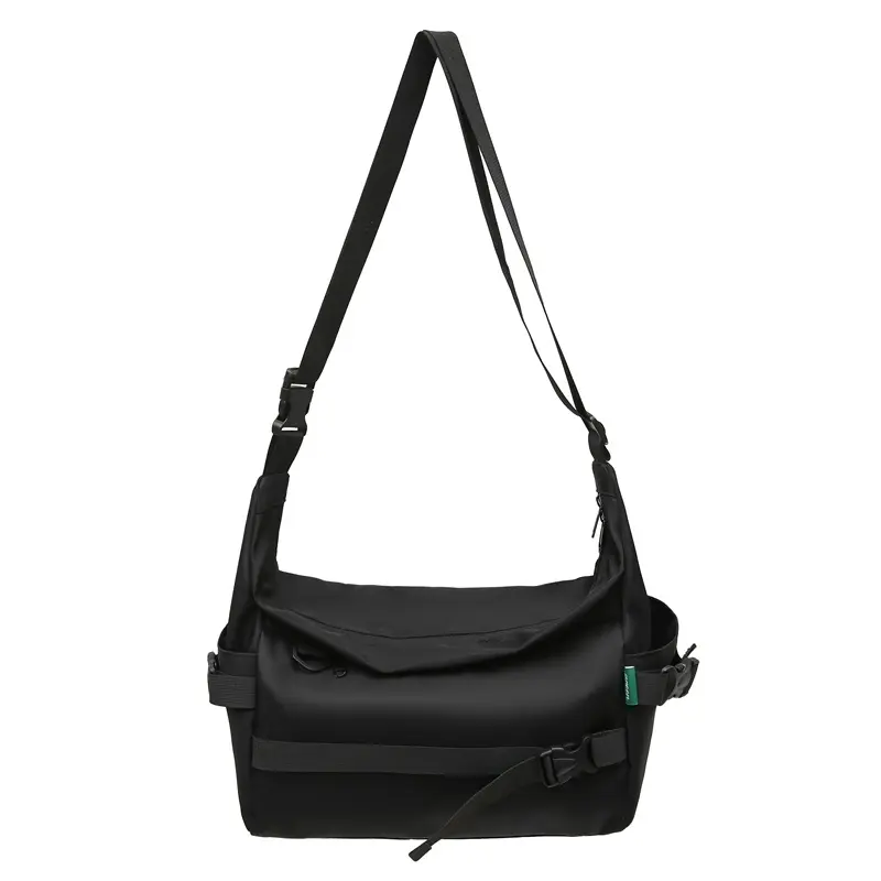 Back To School Japanese Style Minimalist Messenger Bag for Men & Women, Lightweight Waterproof Crossbody Shoulder Bag Fits 14 Inch Laptop, Casual Streetwear Commute Bag