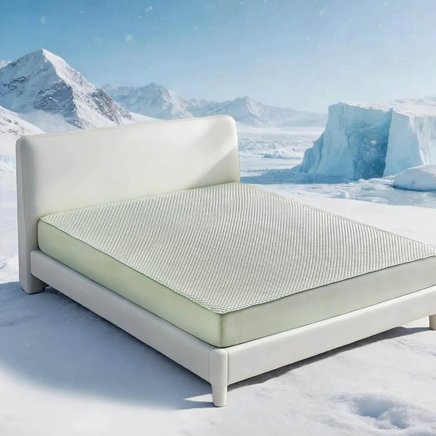 Cooling   Mattress Protector Full Size, Breathable Washable  Air Fabric, Soft Noiseless Deep Pocket 8''-16'', Ideal for Hot Sleepers