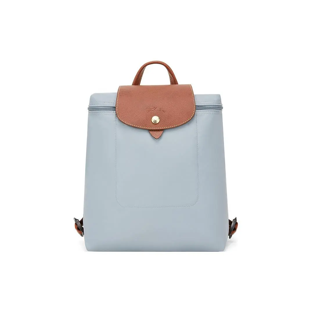 Longchamp Le Pliage Recycled Nylon Backpack for Women – Blue and Brown