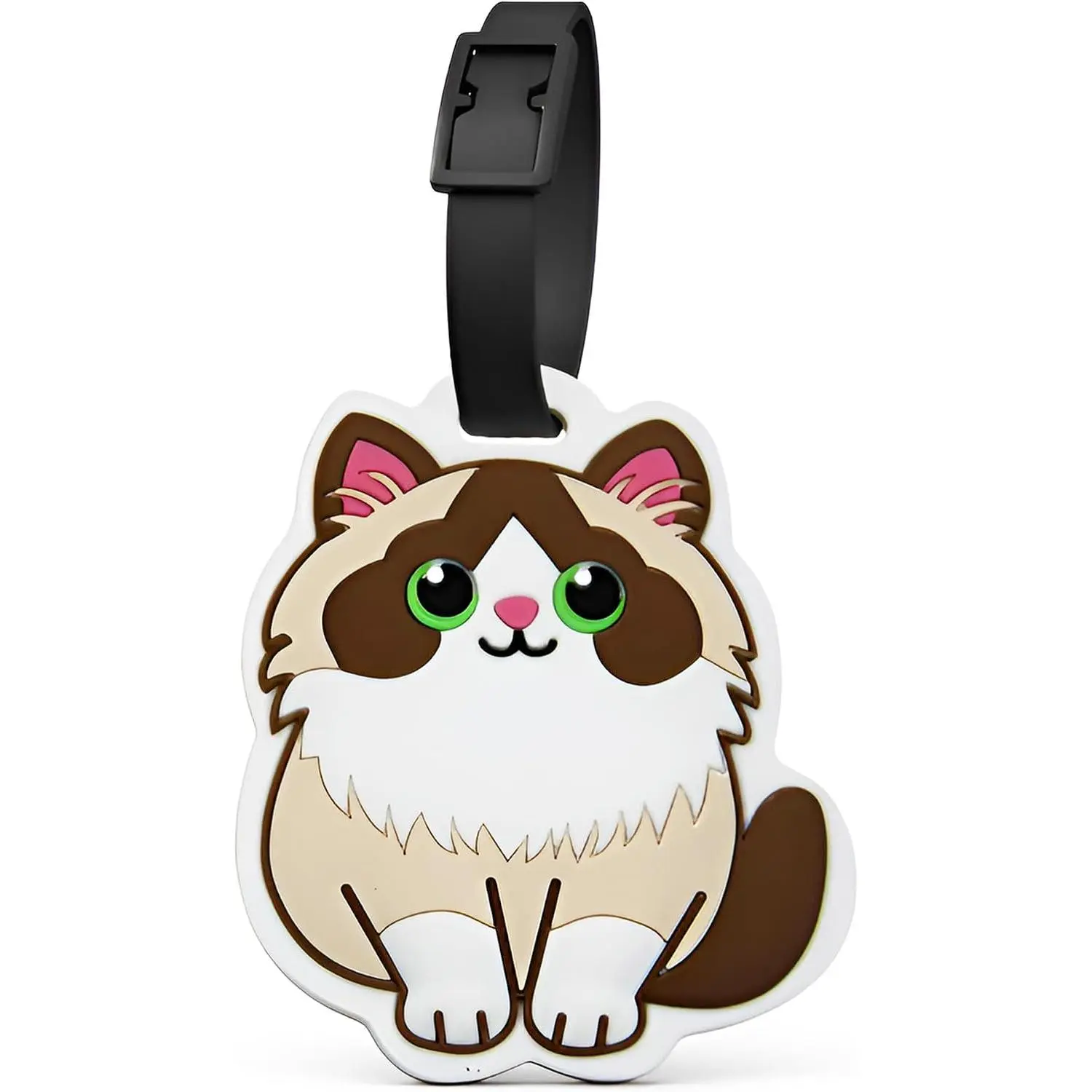 Luggage Tags for Suitcases, Ragdoll  School Trip  Travel ID Tag | Contact window and soft loop for backpacks, gym duffels,  carriers, class outings, family flights, sleepovers,  gifts
