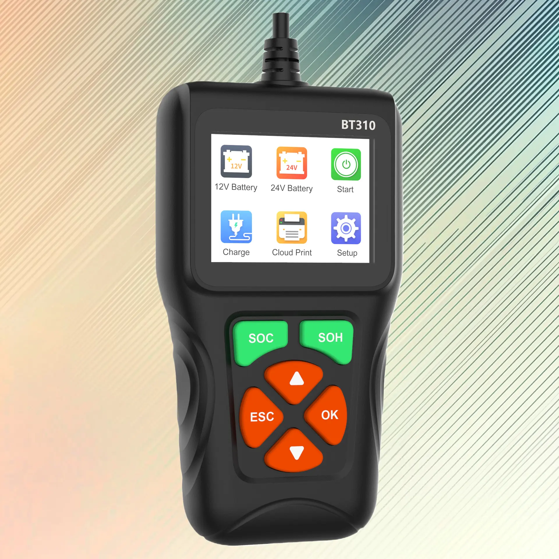 V311B Portable Smart Car Diagnostic Code Reader 2.8 Inch Screen Vehicle Battery Analyzer Scan Tool
