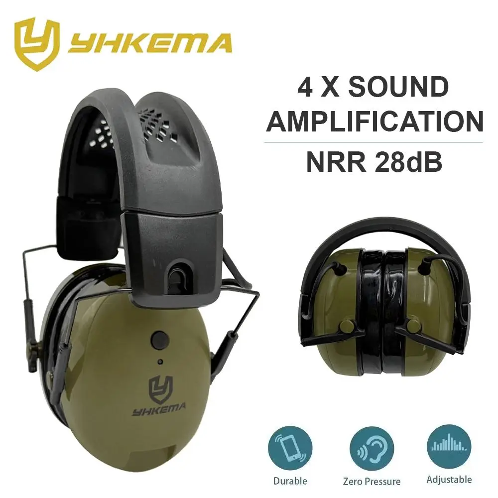 Electronic 5.4 Bluetooth Shooting earmuffs Tactical Ear Safety Protection for Hunting Noise Reduction Headphone for Working
