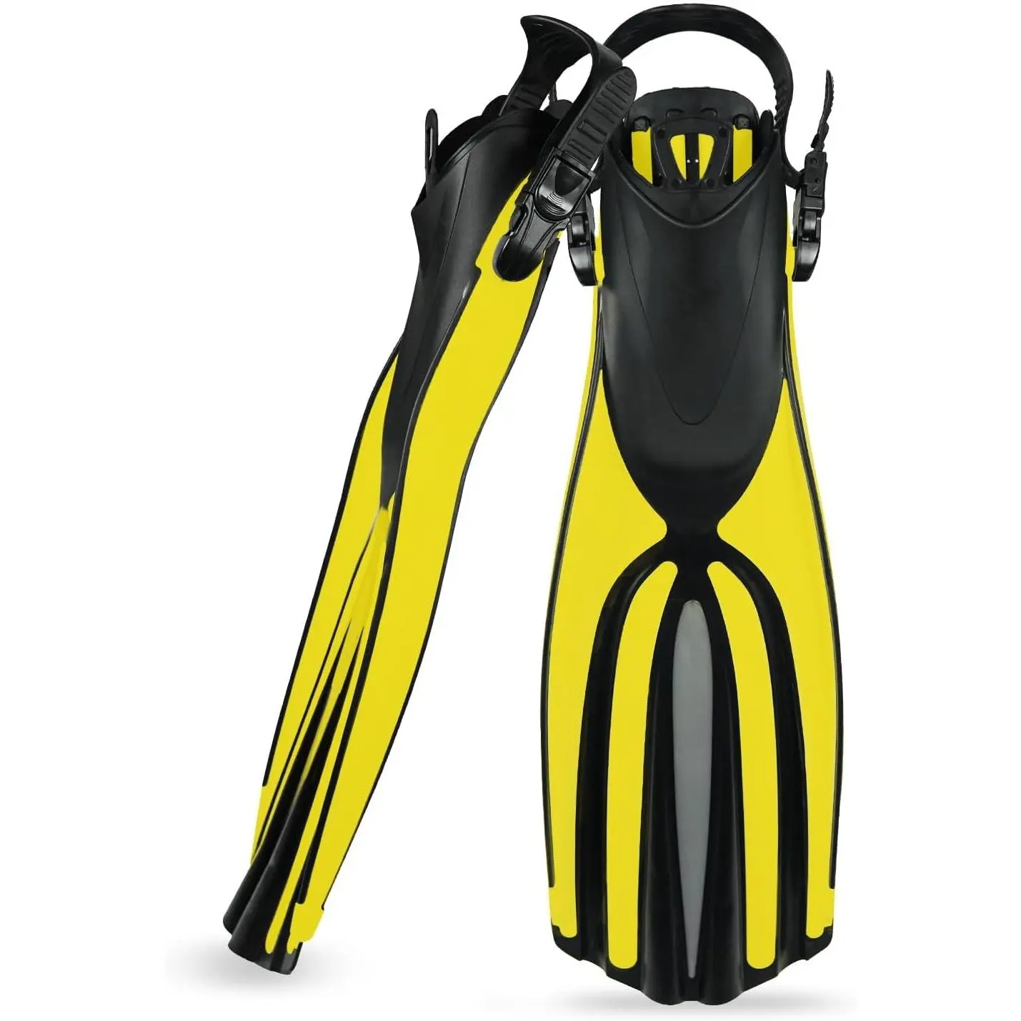 New Professional Long Silicone Diving Fins Snorkel Scuba Flippers Swim Equipment for Adults Men Women