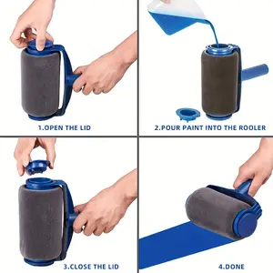 Paint Roller Non Stick Paint Roller for Walls Home Improvement Decorating Repair Smooth Even Paint Application Anti Drip Easy Clean Durable Roller Tool for Interior Exterior Painting Use