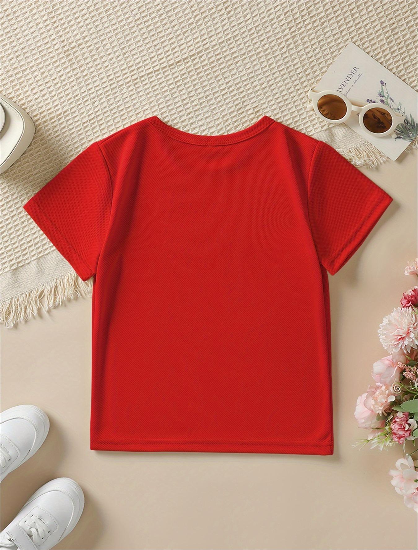 [Soft Boys' Tee] Soft Boys' Short Sleeve Tee | 'I'M Not Pampered, My Grandma Cares for Me' Monogram Design | Light Fabric, Cozy Summer Top, Washable, Sports & Everyday Use