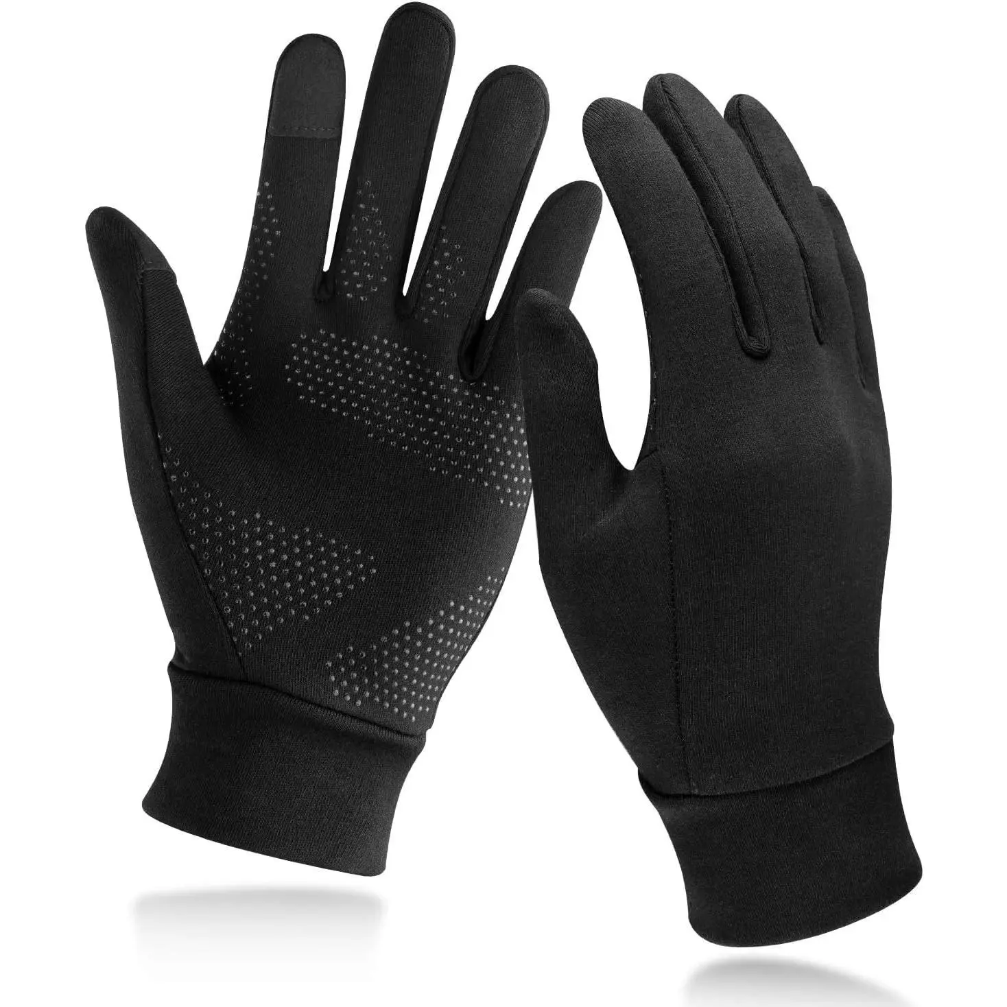 Lightweight Running Gloves, Touch Screen Anti-Slip Warm Gloves Liners for Cycling Biking Sporting Driving for Men Women