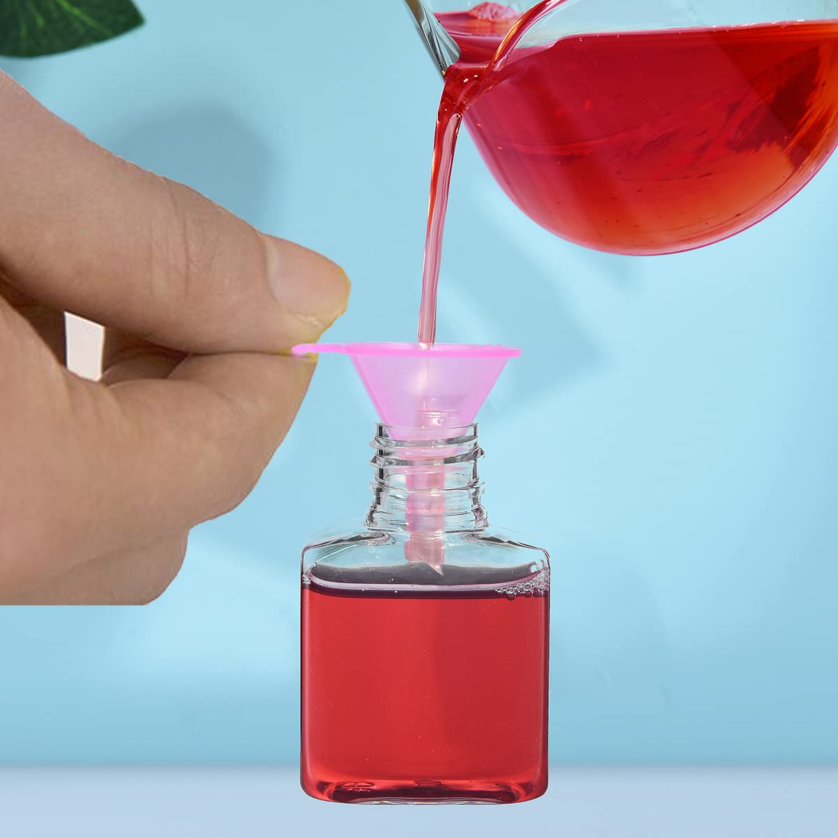 All-Purpose Plastic Funnel Set of 6, Food Grade & BPA Free, Mini/Small/Large Sizes Kitchen Funnels for Filling Bottles