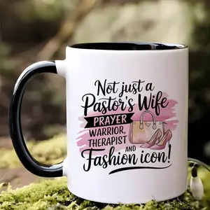 11oz Ceramic Coffee Mug, Inspiring Quote Design, Durable & Reusable, Perfect for Daily Use, Ideal Gift Choice, Enhance Your Beverage Experience