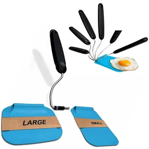 Adjustable Angle Ppsu Fryer Spatula, Non-Stick Pan Special Lightweight Heat-Resistant Spoon, Multi-Functional Replaceable Head Kitchen Tool